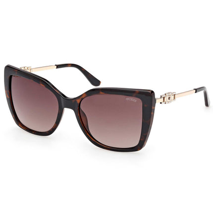 Guess Women's Sunglasses - Dark Havana Acetate Butterfly Shape Frame | GU00266 5652F ,