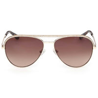 Guess Women's Sunglasses - Gold Metal Aviator Shape Full Rim Frame | GU00271 6032F ,