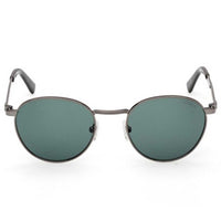 Guess Men's Sunglasses - Shiny Gunmetal Metal Oval Full Rim Frame | GU00272 5108N ,