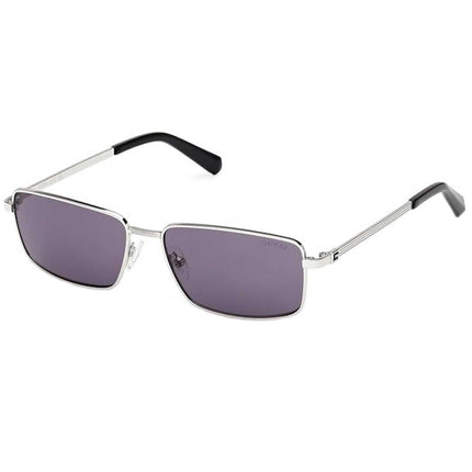 Guess Men's Sunglasses - Shiny Light Nickeltin Metal Rectangular Frame | GU00273 5610Y ,