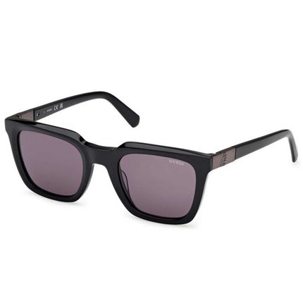 Guess Men's Sunglasses - Shiny Black Acetate Square Full Rim Frame | GU00279 5101A ,