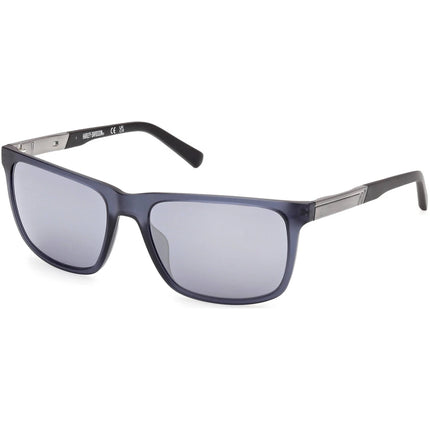Harley Davidson Men's Sunglasses - Matte Light Blue Acetate Full Rim | HD00020 5885X ,