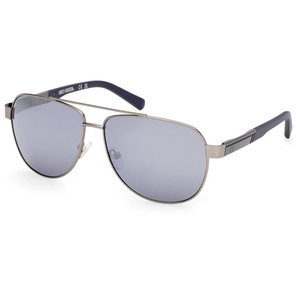 Harley Davidson Men's Sunglasses - Matte Light Nickeltin Metal Frame | HD00021 6211X ,