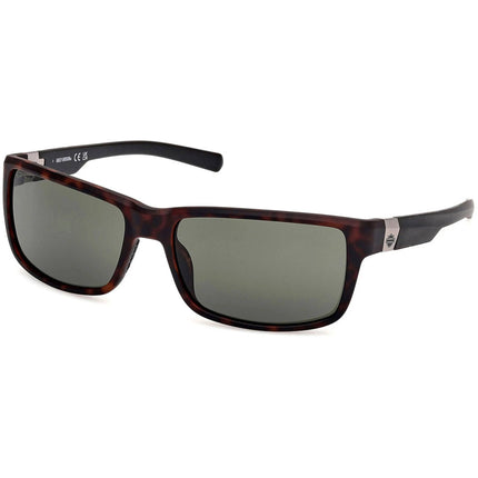 Harley Davidson Men's Sunglasses - Dark Havana Plastic Rectangular | HD00022 6352N ,