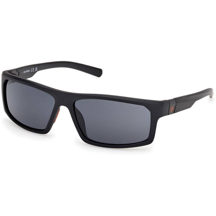 Harley Davidson Men's Sunglasses - Matte Black Plastic Rectangular | HD00023 6202A ,
