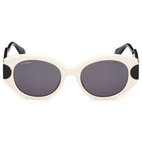 Max & Co. Women's Sunglasses - Ivory Acetate Oval Shape Full Rim Frame | MO0108 5125A ,