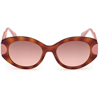 Max & Co. Women's Sunglasses - Dark Havana Acetate Oval Full Rim Frame | MO0108 5152F ,
