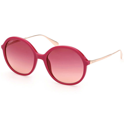 Max & Co. Women's Sunglasses - Shiny Fuxia Plastic Round Full Rim Frame | MO0109 5675T ,
