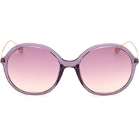 Max & Co. Women's Sunglasses - Shiny Violet Plastic Round Shape Frame | MO0109 5681Z ,