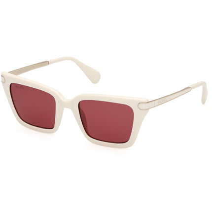 Max & Co. Women's Sunglasses - White Injected Plastic Cat Eye Full Rim | MO0110 5021S ,