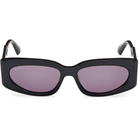 Max & Co. Women's Sunglasses - Shiny Black Acetate Cat Eye Shape Frame | MO0114 5501A ,