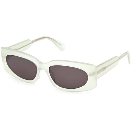Max & Co. Women's Sunglasses - Shiny Light Green Acetate Cat Eye Frame | MO0114 5593N ,