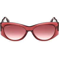 Max & Co. Women's Sunglasses - Shiny Bordeaux Acetate Cat Eye Full Rim | MO0116 5669T ,