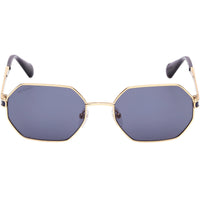 Max & Co. Women's Sunglasses - Shiny Deep Gold Metal Geometric Full Rim | MO0118 5430V ,