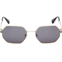 Max & Co. Women's Sunglasses - Gold Metal Geometric Full Rim Frame | MO0118 5432A ,