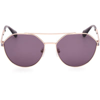 Max & Co. Women's Sunglasses - Shiny Rose Gold Metal Pilot Shape Frame | MO0119 5828Y ,