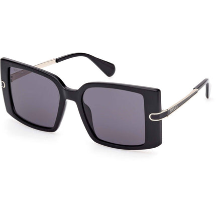 Max & Co. Women's Sunglasses - Shiny Black Injected Plastic Butterfly | MO0120 5301A ,