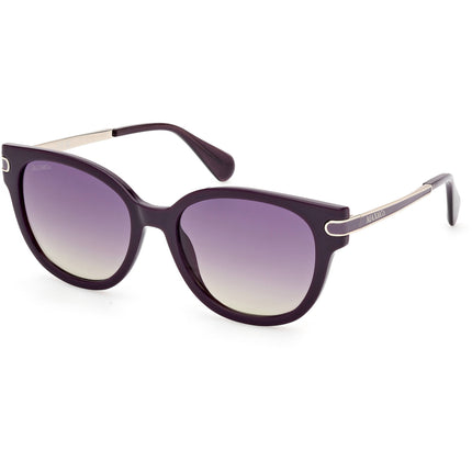 Max & Co. Women's Sunglasses - Shiny Violet Injected Plastic Oval Frame | MO0121 5581Z ,