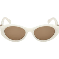 Max & Co. Women's Sunglasses - Ivory Plastic Cat Eye Full Rim Frame | MO0123 5325J ,