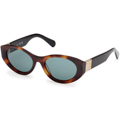 Max & Co. Women's Sunglasses - Dark Havana Plastic Cat Eye Shape Frame | MO0123 5352N ,