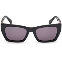 Max & Co. Women's Sunglasses - Shiny Black Plastic Cat Eye Shape Frame | MO0124 5301A ,