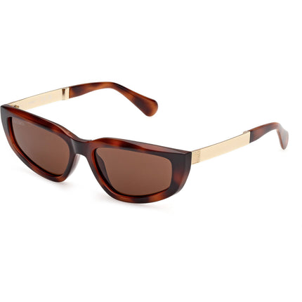 Max & Co. Women's Sunglasses - Dark Havana Injected Plastic Cat Eye | MO0125 5652E ,