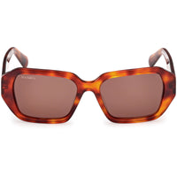 Max & Co. Women's Sunglasses - Blonde Havana Plastic Rectangular Frame | MO0126 5353E ,