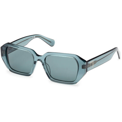 Max & Co. Women's Sunglasses - Shiny Dark Green Plastic Rectangular | MO0126 5396N ,