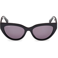 Max & Co. Women's Sunglasses - Shiny Black Plastic Cat Eye Shape Frame | MO0127 5401A ,