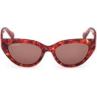 Max & Co. Women's Sunglasses - Red Havana Plastic Cat Eye Full Rim | MO0127 5454E ,