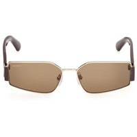Max & Co. Women's Sunglasses - Gold Metal Rectangular Full Rim Frame | MO0128 5632J ,