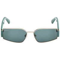 Max & Co. Women's Sunglasses - Gold Metal Rectangular Full Rim Frame | MO0128 5632N ,
