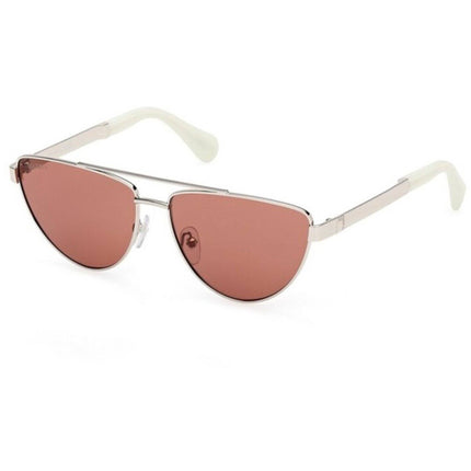 Max & Co. Women's Sunglasses - Shiny Palladium Metal Aviator Frame | MO0129 5716E ,