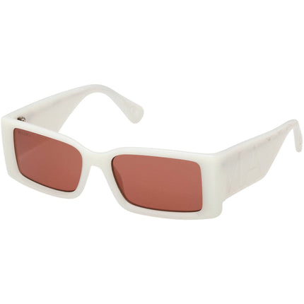Max & Co. Women's Sunglasses - Ivory Acetate Rectangular Full Rim Frame | MO0130 5425E ,