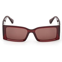 Max & Co. Women's Sunglasses - Shiny Red Acetate Rectangular Frame | MO0130 5466E ,