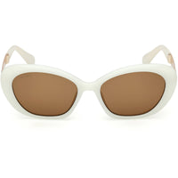 Max & Co. Women's Sunglasses - Ivory Injected Plastic Cat Eye Frame | MO0133 5525J ,