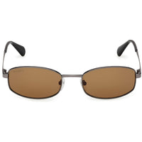 Max & Co. Women's Sunglasses - Shiny Gunmetal Metal Oval Full Rim Frame | MO0135 5408J ,