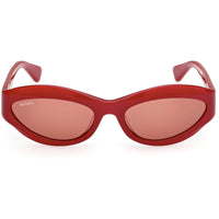 Max & Co. Women's Sunglasses - Shiny Red Plastic Cat Eye Full Rim Frame | MO0136 5966E ,