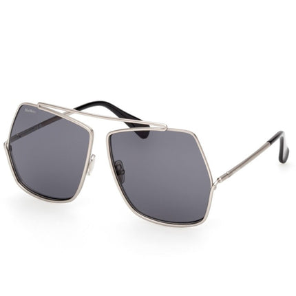 Max Mara Women's Sunglasses - Matte Palladium Metal Cat Eye Full Rim | MM0006 6417A ,