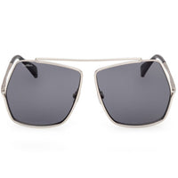 Max Mara Women's Sunglasses - Matte Palladium Metal Cat Eye Full Rim | MM0006 6417A ,