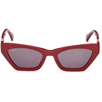 Max Mara Women's Sunglasses - Shiny Bordeaux Plastic Cat Eye Frame | MM0057 5269A ,