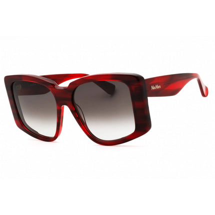 Max Mara Women's Sunglasses - Shiny Red Acetate Cat Eye Full Rim Frame | MM0098 5766B ,