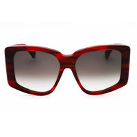 Max Mara Women's Sunglasses - Shiny Red Acetate Cat Eye Full Rim Frame | MM0098 5766B ,