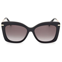 Max Mara Women's Sunglasses - Shiny Black Acetate/Metal Butterfly Frame | MM0101 5501B ,