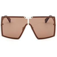 Max Mara Women's Sunglasses - Gold Metal Square Shape Full Rim Frame | MM0117 6932E ,