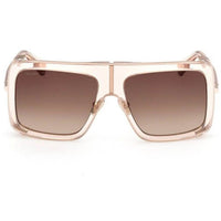 Max Mara Women's Sunglasses - Shiny Light Brown Square Full Rim Frame | MM0119 5745F ,