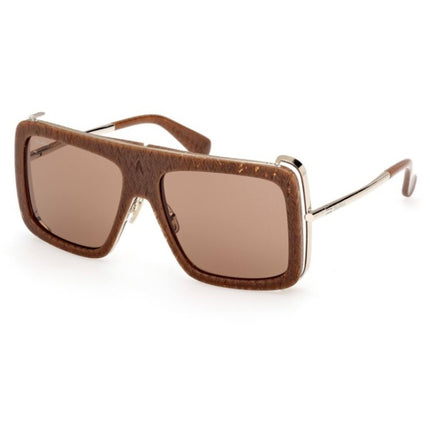 Max Mara Women's Sunglasses - Havana/Other Acetate/Metal Square Frame | MM0119 5756E ,