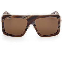 Max Mara Women's Sunglasses - Brown Horn Acetate/Metal Square Frame | MM0119 5762E ,