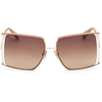 Max Mara Women's Sunglasses - Light Brown/Other Metal Butterfly Frame | MM0120 5847F ,
