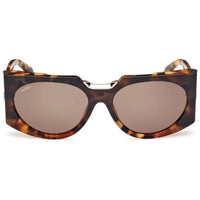 Max Mara Women's Sunglasses - Havana/Other Plastic Cat Eye Full Rim | MM0123 5956J ,